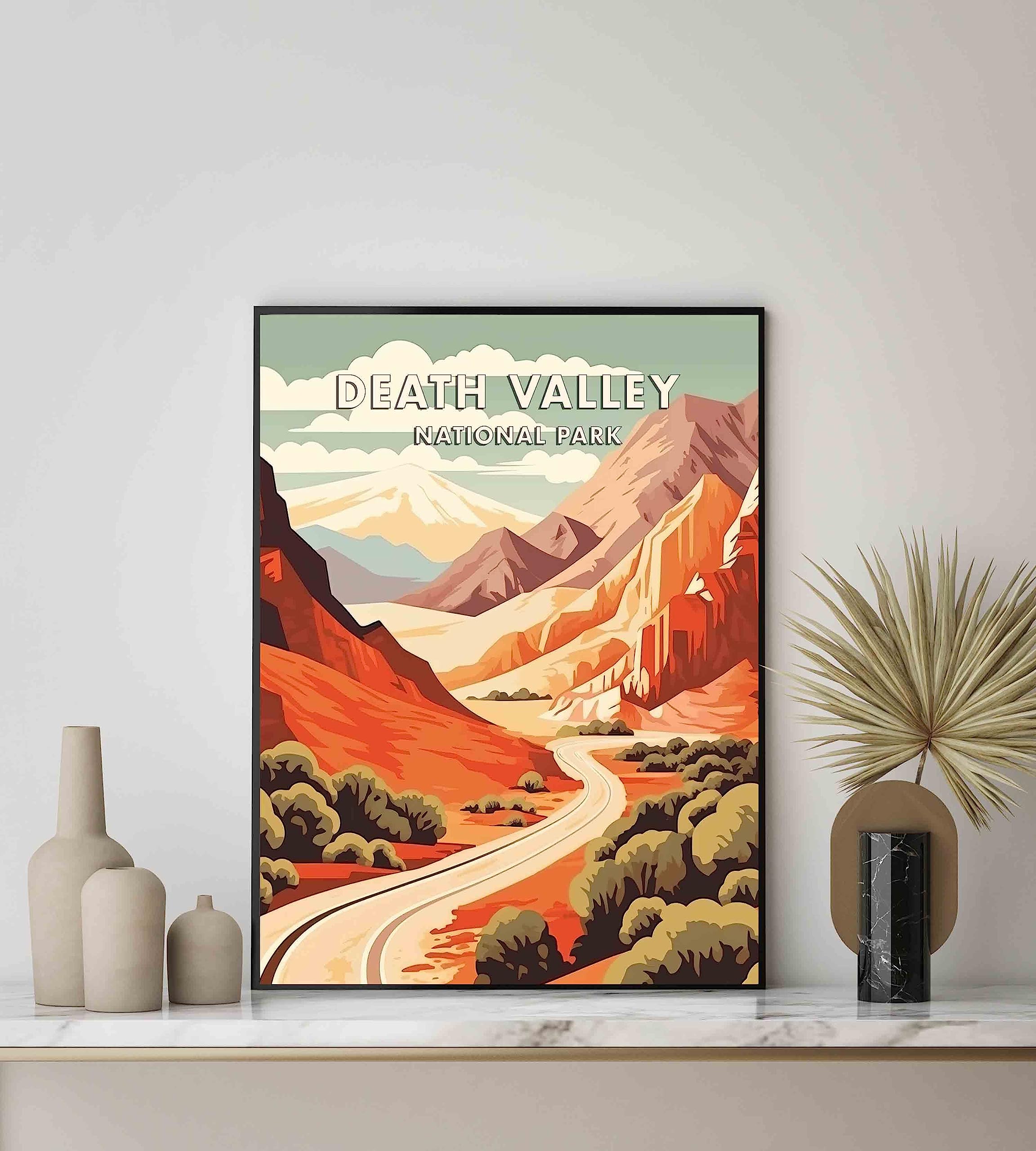 Amazon.com: Death Valley National Park Poster Art Print Retro